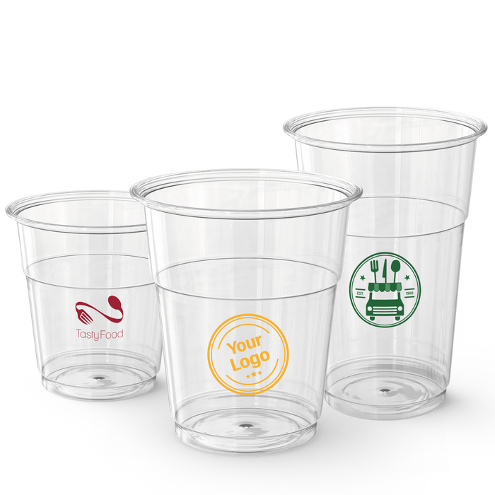 Bicchieri in PET logo frontale
