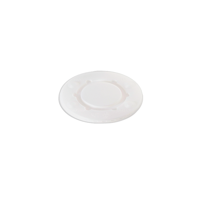 Coperchi 4oz in plastica opalescente piani