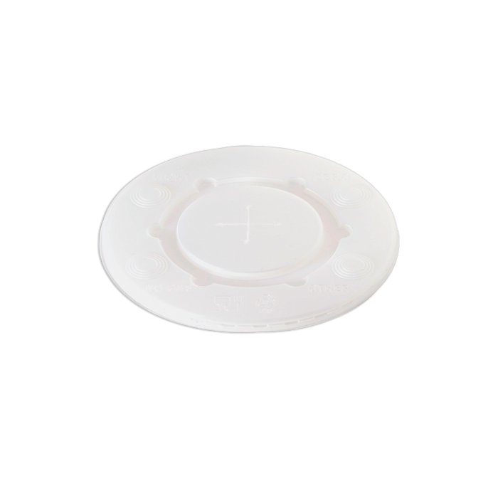 Coperchi 9oz in plastica opalescente piani
