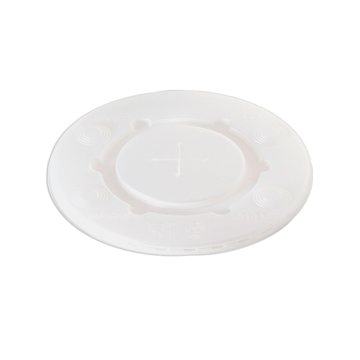 Coperchi 12-16 oz in plastica opalescente piani