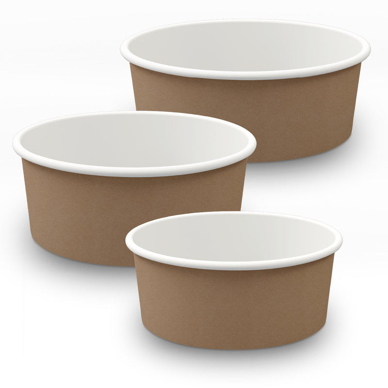 Ciotole in cartoncino neutre