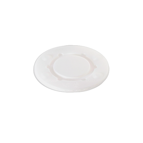 Coperchi in plastica opalescenti  piani per bicchieri in cartoncino