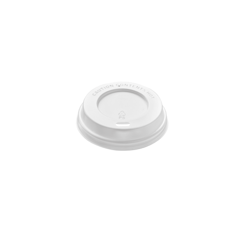 Coperchi 6oz vending in plastica bianchi con beccuccio