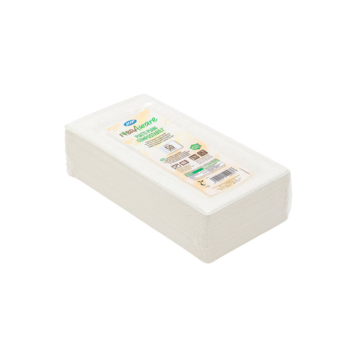 Piatti rettangolari 260x13 mm polpa di cellulosa