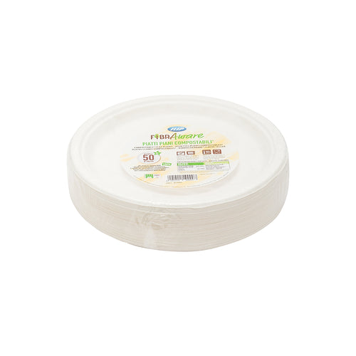Piatti piani Ø 260 mm polpa di cellulosa