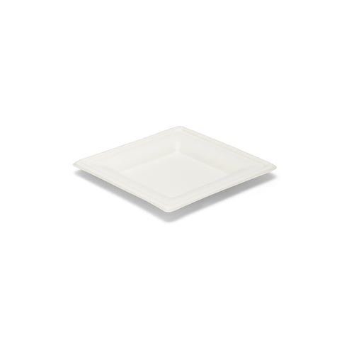 Piatti quadrati 160x160 mm polpa di cellulosa