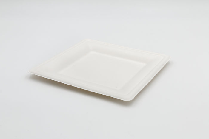 Piatti piani quadrati 200x200 mm in carta