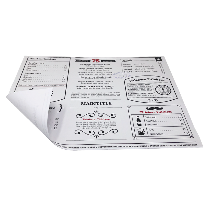 Tovagliette di carta