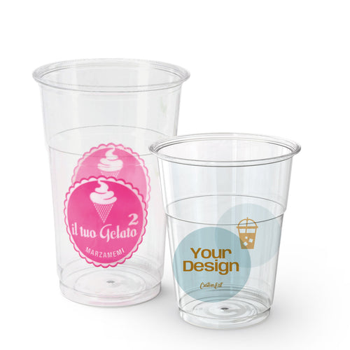 Bicchieri in PET stampa fronte e retro